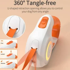 LED-Hundeleine – Automatisch leuchtende, einziehbare Haustierleine