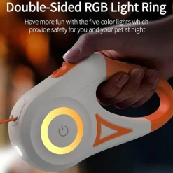 LED-Hundeleine – Automatisch leuchtende, einziehbare Haustierleine