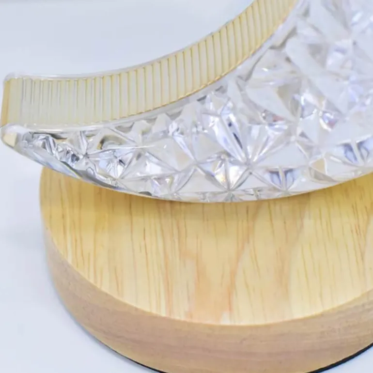 LED-Kristall-Stern-Mond-Nachtlicht - Dekorative Tischlampe für Kinder