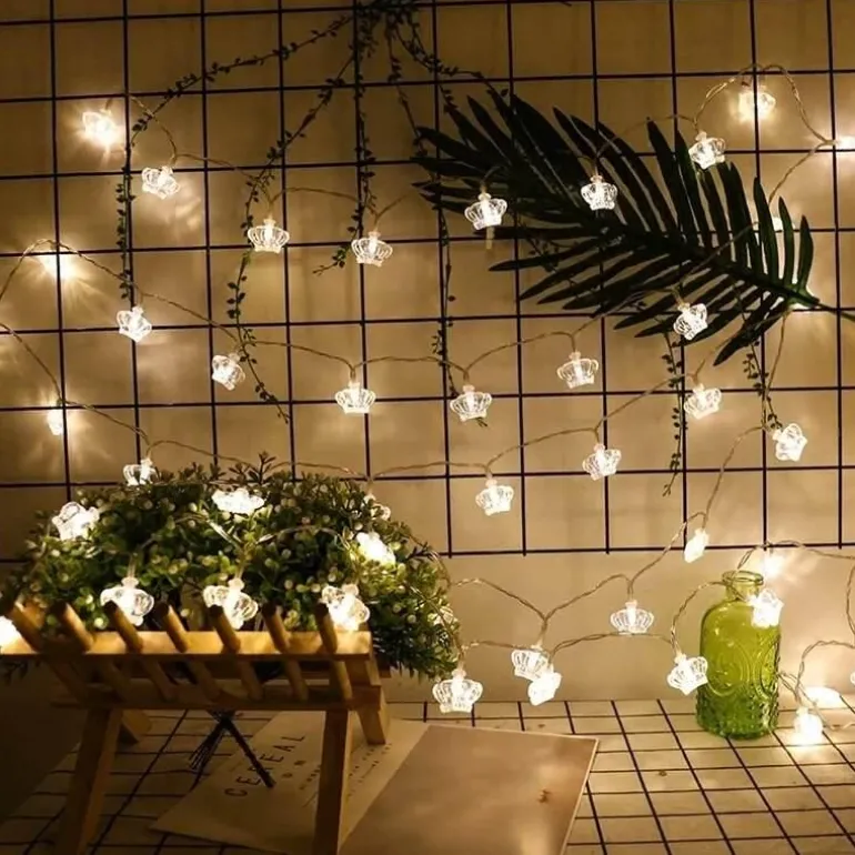 LED-Kronenlichterkette – Dekorative Lichterketten für Events und Feiertage