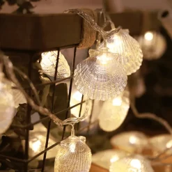 LED-Lichterkette – Strandmuschel-Dekoration