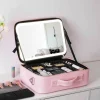 LED-Make-up-Tasche mit Spiegel – Reise-Kosmetik-Organizer