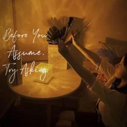 LED-Nachtlampe mit Wasserwellenmuster – beruhigendes Entspannungslicht