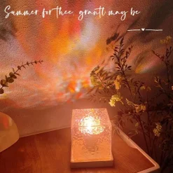 LED-Nachtlampe mit Wasserwellenmuster – beruhigendes Entspannungslicht