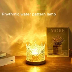 LED-Nachtlampe mit Wasserwellenmuster – beruhigendes Entspannungslicht