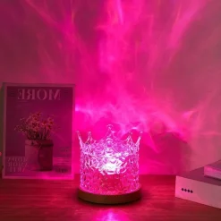 LED-Nachtlampe mit Wasserwellenmuster – beruhigendes Entspannungslicht