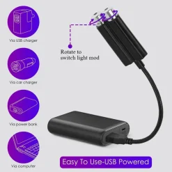 LED-Nachtlichtprojektor mit Tonaktivierung – farbenfrohes Himmelsdesign