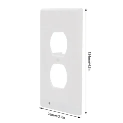 LED-Nachtlicht-Steckdosenabdeckung - Wandplatte mit eingebauten Lichtern