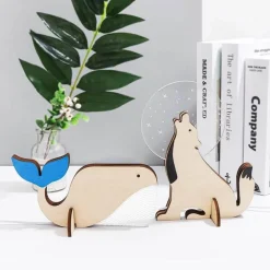 LED-Nachttischlampen aus Holz mit Tiermotiven – Bezaubernde Nachtlichter für Kinder