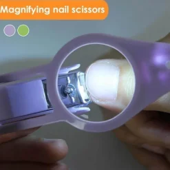 LED-Nagelknipser mit Lupe – beleuchtetes Nagelpflege-Tool