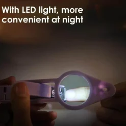 LED-Nagelknipser mit Lupe – beleuchtetes Nagelpflege-Tool