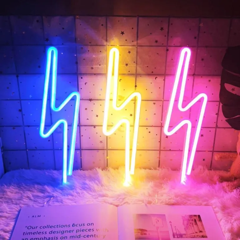 LED-Neon-Wandschild – Helles Neon-Dekor