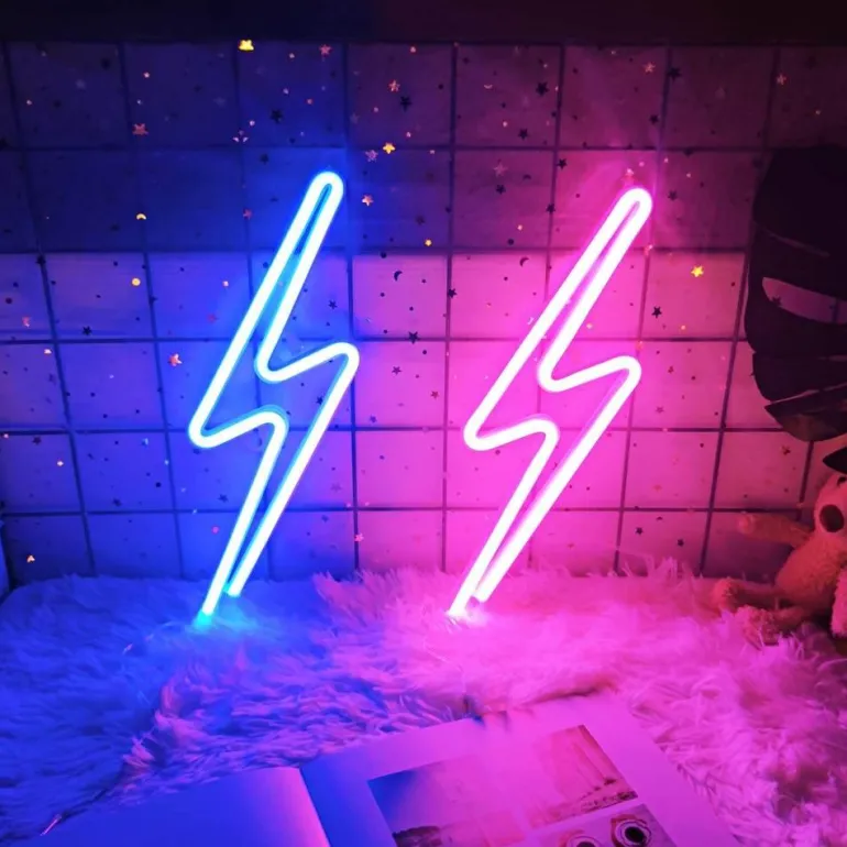 LED-Neon-Wandschild – Helles Neon-Dekor