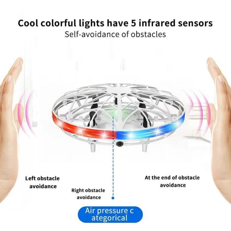LED-Quadcopter-Drohne mit Gestenerkennung – tragbare Mini-Drohne