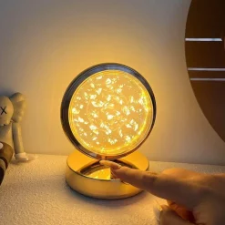 LED-Quallenlampe – Dekoratives Kristall-Tischlicht