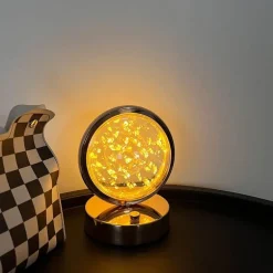 LED-Quallenlampe – Dekoratives Kristall-Tischlicht