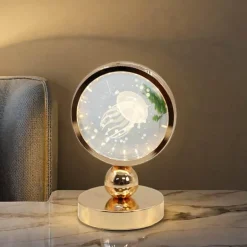 LED-Quallenlampe – Dekoratives Kristall-Tischlicht