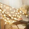 LED-Schneeball-Lichterkette – Weihnachtsdekoration für drinnen und draußen