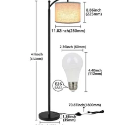 LED-Stehleuchte – Moderne, schlichte Wohnraumbeleuchtung