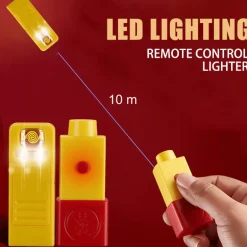 LED-Sturmfeuerzeug – wiederaufladbare Taschenlampe mit Fernaktivierung