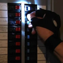 LED-Taschenlampenhandschuhe – beleuchtete fingerlose Handschuhe zum Freihändigen Arbeiten