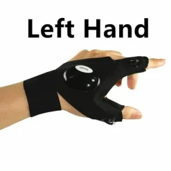 LED-Taschenlampenhandschuhe – beleuchtete fingerlose Handschuhe zum Freihändigen Arbeiten