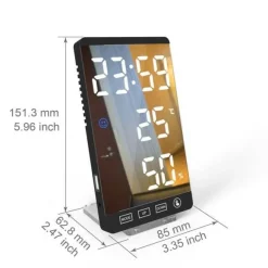 LED-Weckerspiegel - Touchscreen-Display