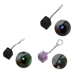 LED-Zappel-Schlüsselanhänger – leuchtendes Tastaturschalter-Spielzeug