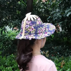 Leichte Sommermütze aus Bambus – süßer faltbarer Sonnenhut