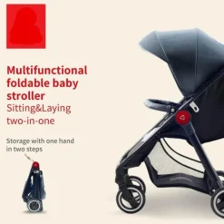 Leichter, faltbarer Kinderwagen – kompakter Reisekinderwagen