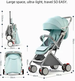 Leichter tragbarer Kinderwagen - Kompakter faltbarer Buggy