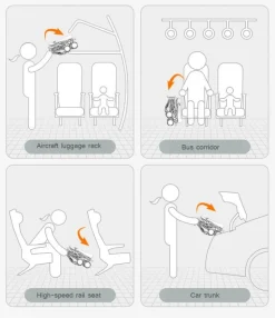 Leichter tragbarer Kinderwagen - Kompakter faltbarer Buggy