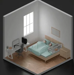 Leichtes Beistellbett – Sicherer, bequemer Babyschlafplatz