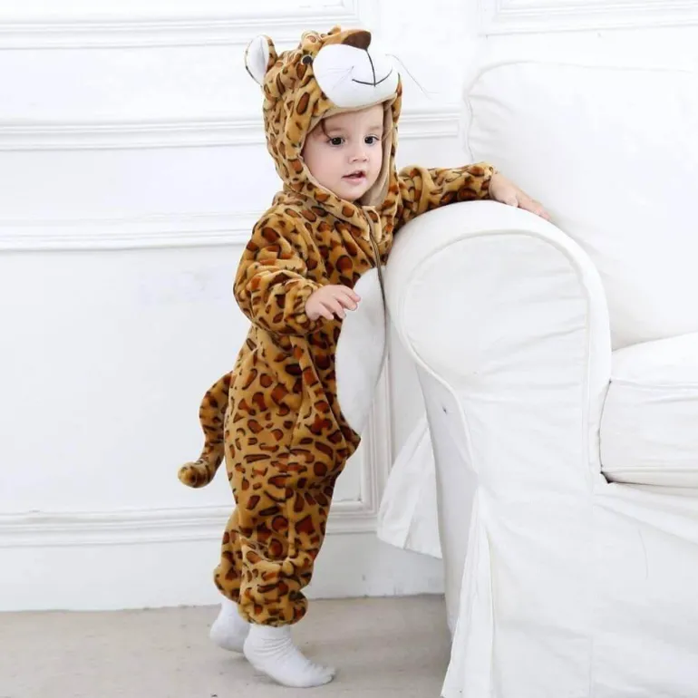 Leoparden-Baby-Kapuzenkostüm – Süßes Tier-Outfit