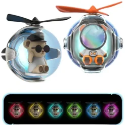 Leuchtender Lufterfrischer mit Hubschraubermotiv – lustiges Autozubehör