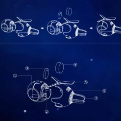 Leuchtender Lufterfrischer mit Hubschraubermotiv – lustiges Autozubehör