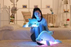 Leuchtender Plüschdelfin – Kreatives Stofftierspielzeug