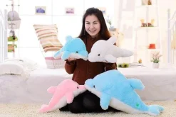 Leuchtender Plüschdelfin – Kreatives Stofftierspielzeug