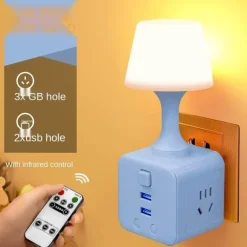 Leuchtendes Nachtlicht mit Fernbedienung – im Dunkeln leuchtende Schlafzimmerlampe