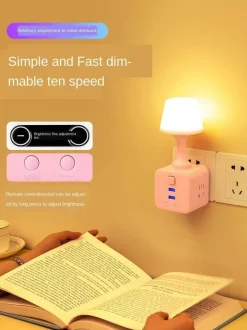 Leuchtendes Nachtlicht mit Fernbedienung – im Dunkeln leuchtende Schlafzimmerlampe