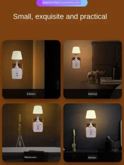 Leuchtendes Nachtlicht mit Fernbedienung – im Dunkeln leuchtende Schlafzimmerlampe