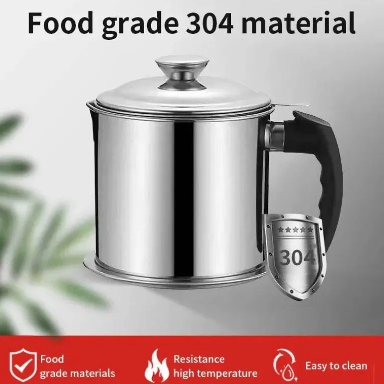 Ölfiltertopf aus Edelstahl – Speiseölsiebbehälter