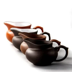 Lila Ton Gongfu Teeservice - Elegantes Teegeschirr mit Gerechtigkeitstassen