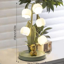 Lilienblumen-Tischlampe – dekorative Blumenbeleuchtung