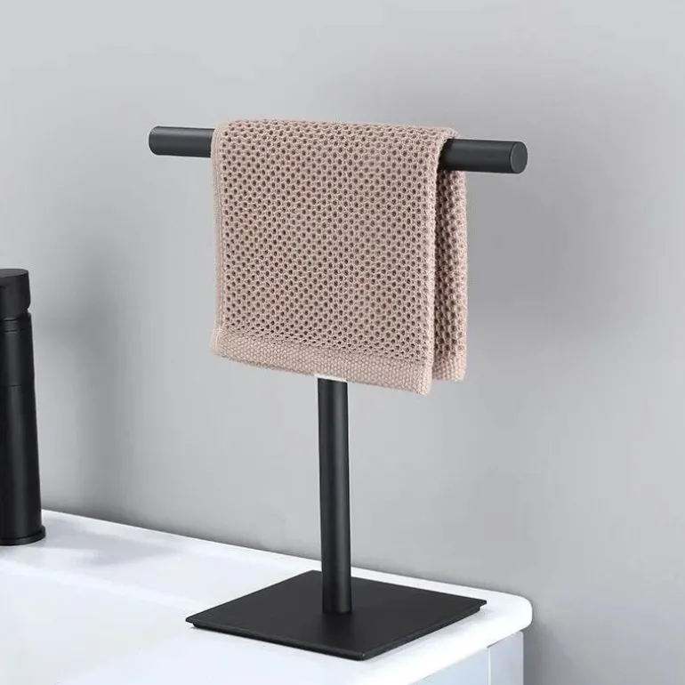 Linden Brass Towel Stand