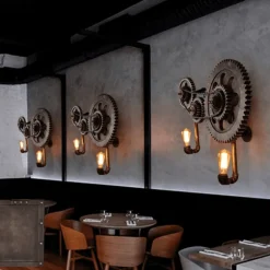 Loft Style Edison Wall Sconce - Industrial Iron Water Lamp Decor