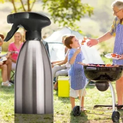 Ölsprüher aus Edelstahl – 500 ml Gewürzflasche zum Kochen