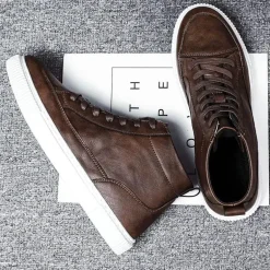 Lässige Lederstiefel für den Herbst - Frostschutz-Winterschuhe