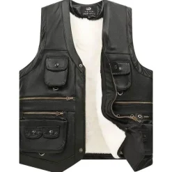 Lässige Reiseweste aus Leder – Stilvolle Abenteurerausrüstung