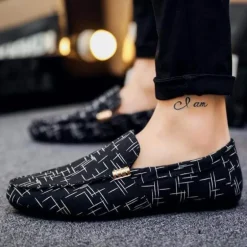 Lässige Slip-On-Canvas-Schuhe für Herren – Stilvolles saisonales Schuhwerk